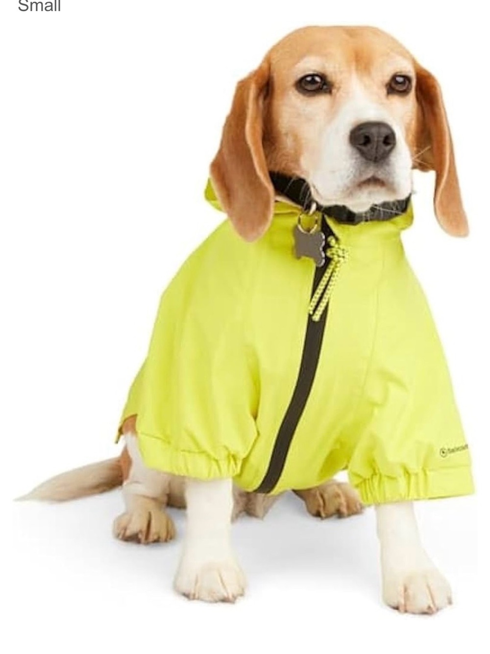Backcountry Yellow Hooded Dog Rain Jacket XL